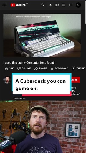 This cyberdeck uses an old gaming laptop mainboard and runs on Windows10! #gamersbuild #gamersoftiktok #diyelectronics #xbox #pcb