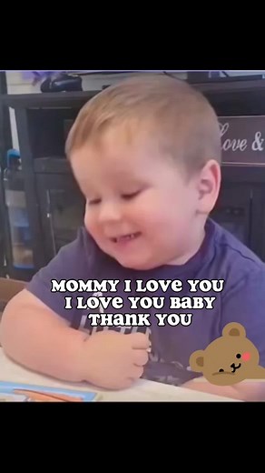 Appreciative Baby Expresses Love and Gratitude Towards Mom