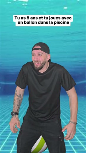 You're 8 years old and you're playing in the pool 🤣