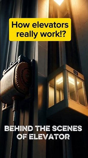 🚨How Elevators Really Work 😳 The Hidden Mechanism You Never See!”