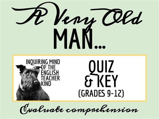 "A Very Old Man with Enormous Wings" by Gabriel Garcia Marquez Quiz and Answer Key | Teaching Resources