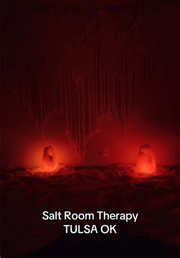Such a calm and relaxing experience! Salt room therapy is good for a lot of things but especially for inflammation, sinus or allergy, and eczema. Go visit Salt Earth in Tulsa ❤️ #tulsa #saltroom #wellness #metime
