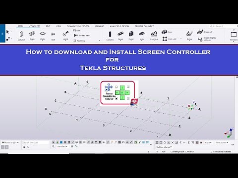 How to download and Install Screen Controller for Tekla Structures