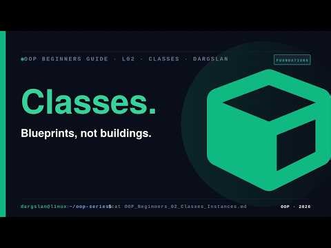 Python classes vs instances: blueprints, not buildings | Python OOP L02 · Foundations