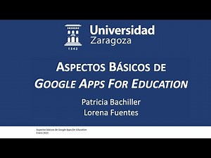 Goo 0: Inicio de sesión en aplicaciones Google con Cuenta Unizar