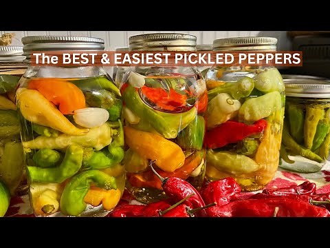 Making Pickled Peppers, Pickled Okra, & Pickled Green Tomatoes in Appalachia