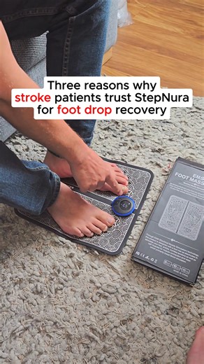 After a stroke, does your foot drag and feel heavy? 🦶 Here's what's happening: nerve pathway damaged → signal doesn't reach foot muscle. This device bypasses that broken pathway and reactivates the muscle directly. ⚡ Sends electrical pulses to foot muscle 🎯 Same tech stroke rehab centers use 🏠 15 minutes daily at home Many notice with consistent use: less dragging, safer stairs, more confidence. 40% OFF free gifts 60-day guarantee 👇 👉https://stepnura.com/products/ems?variant=56078502887769 