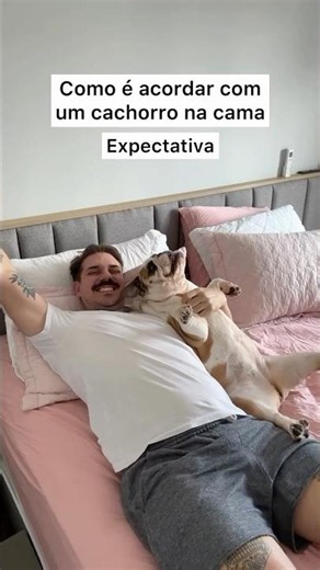 EXPECTATIVA X REALIDADE ACORDANDO COM O SEU PET 🤣