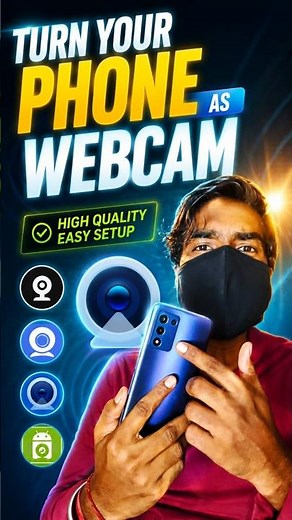 How to Use Mobile Phone as 4K Webcam For PC