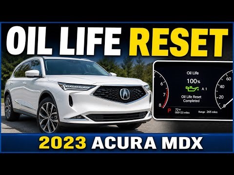 2023 Acura MDX Oil Life Reset | Maintenance Minder Reset Procedure