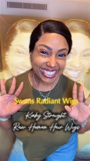 Kinky Straight Wig Transformation! 😍 (Ponytail to Wand Curls) #shorts
