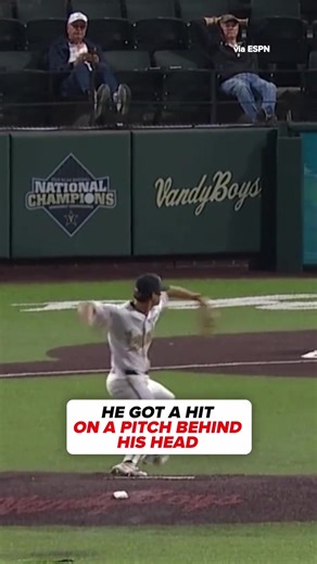 Incredible Behind-the-Head Baseball Hit