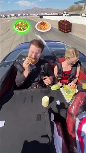 world's fastest dinner date in racing car🤩🏎️#mrbeast #trending #trendingshorts