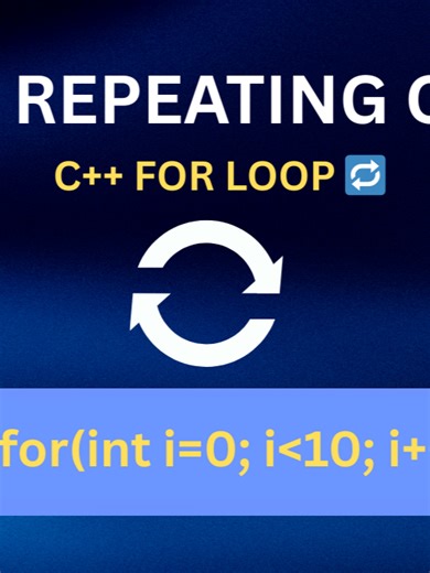 C For Loop Explained 🔁 Easy & Beginner-Friendly Struggling with loops in C ? 😅 Learn the For Loop step by step in my latest video — simple, easy, and perfect for beginners. Master loops in C and write cleaner, faster code! Watch the full video now! 🎯 https://youtu.be/tyB3_lHHS6g #CppLoops #ForLoopInCpp #LoopsInCpp #CppTutorial #LearnCpp #CppProgramming #CPlusPlus #ProgrammingForBeginners #Coding #NextGenSkills
