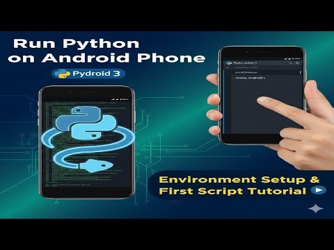 0.1 Run Python on Android Phone Pydroid 3 Environment Setup & First Script Tutorial