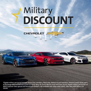 Chevy. Part of the best military discount from any car company. http://www.chevysalutes.com | Chevrolet