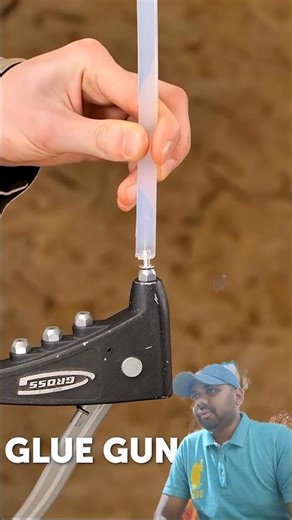 Hole block by a rivert and glu stick #diy #tips #tools