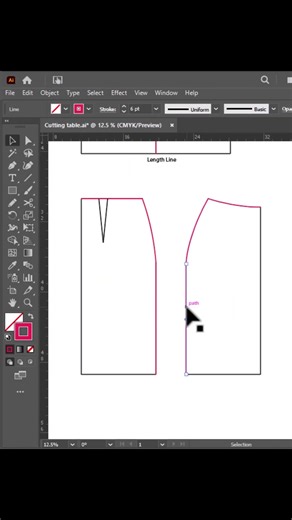 New tutorial! Creating a Basic skirt pattern in Adobe Illustrator.