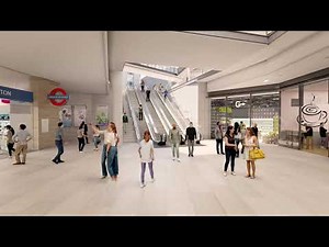 Retail and Ticket Hall, Paddington Square Fly-Through