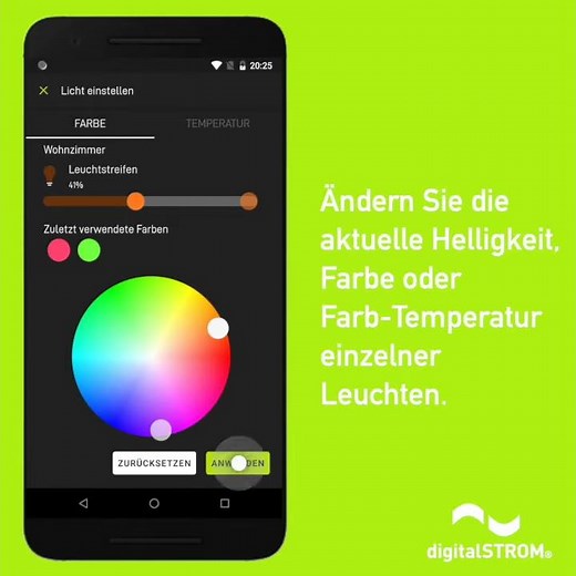 dS Smart Home-App: Tutorial "Temporäre Anpassungen" (Android)