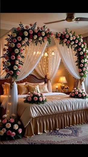 Romantic Wedding Room Decoration Ideas 💍✨ | Beautiful Bridal Bedroom Setup