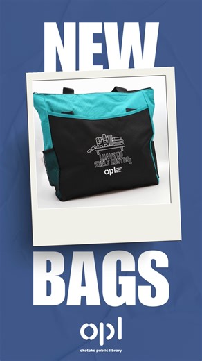 Show off your library love with our new book bag! Perfect for hauling your latest reads, this stylish tote lets everyone know your happy place is the library. Grab yours today! #okotokslibrary #librarymerch #bookbags #totebags #librarylove | Okotoks Public Library | Facebook