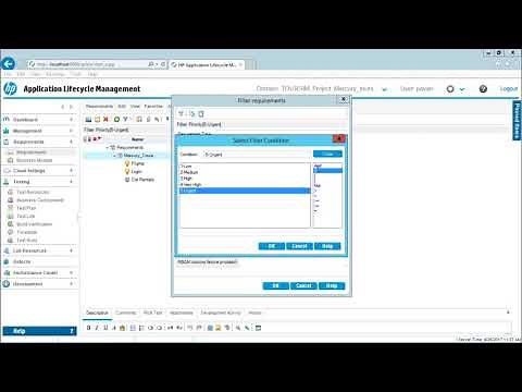 HP ALM - Filter Requirements