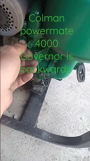 Coleman Powermate 4000 Governor broke and or backward #B&Hsmallengine