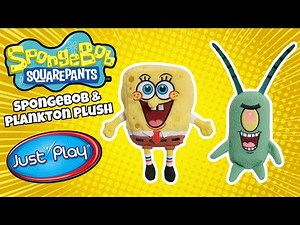 JUST PLAY SPONGEBOB AND PLANKTON 2-PIECE PLUSH SET REVIEW - SuperSpongeFan
