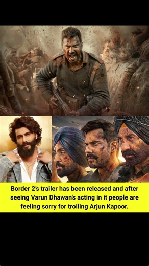 Border 2 Trailer OUT🔥 Varun Dhawan’s Powerful Acting Shocks Fans | Arjun Kapoor Trolling Regret 😱