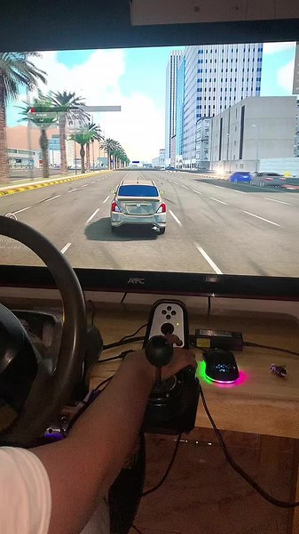 Experience City Racing Gameplay in First-Person Perspective