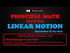 📕DYNAMICS I | LINEAR MOTION | FULL LESSON