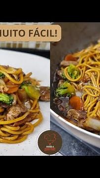 Yakisoba FÁCIL pra você fazer na sua casa!!! | Yakissoba de carne com legumes