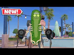 NEW PICKLE RICK Skin Gameplay In Fortnite! (Rick and Morty)