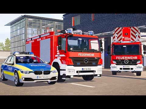 Emergency Call 112 – Bochum Police & Fire Brigade Rapid Response! 🚓🚒 4K Ultra Simulation