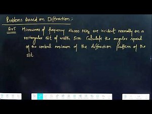Numericals Based On Wave Optics