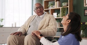 Nurse Senior Patient Wheelchair House Holding Stock Footage Video (100% Royalty-free) 3540360667 | Shutterstock