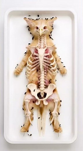 Cat After Death → Skeleton | Real Time-Lapse Decomposition 🐱🦴