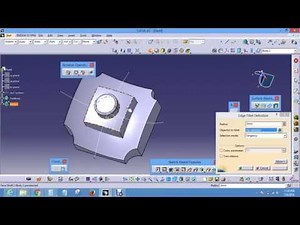 CATIA ADVANCE PART DESIGN USING BOOLEAN OPERATION AND GENERATIVE SHAPE