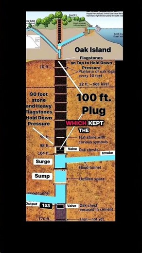 OAK ISLAND MYSTERY - The Money Pit Shaft treasure Pirates gold Templars Vikings, Rick Lagina sorry!￼