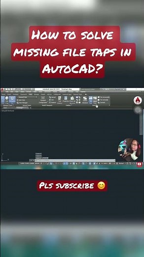 How to Restore Missing File Tab in AutoCAD | #shorts | AutoCAD Tips
