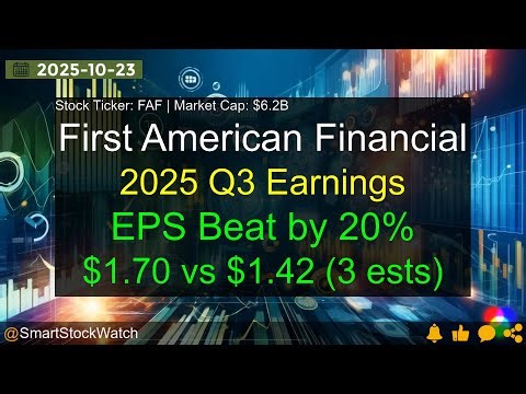 First American Financial (FAF|$6.2B) - 2025 Q3 Earnings Analysis