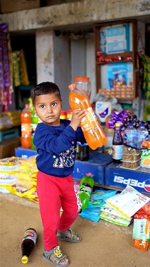 Rudra Ko cold drink mil Gaya 😇 #shorts #colddrink #funnyshorts