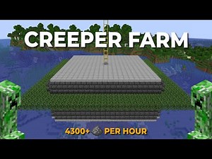 Best Creeper Farm With Snow Golems - Without Cats & Redstone [Version 2.0]