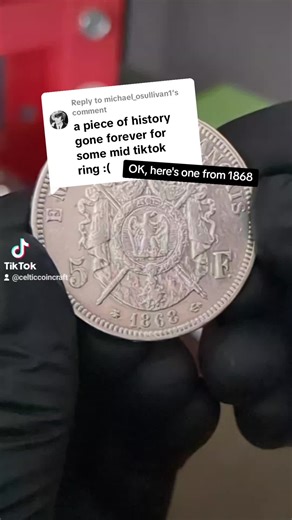 1868 French 5 Francs Coin Ring Making Tutorial