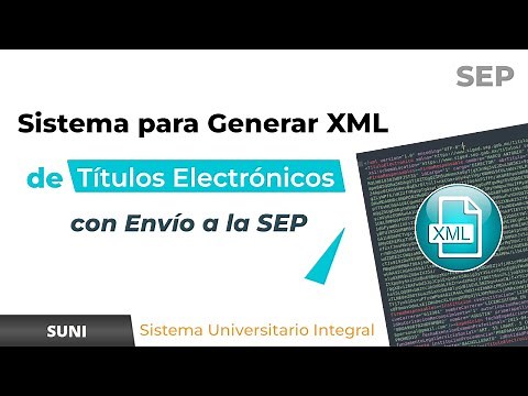 Generación de Títulos Electrónicos XML para la SEP