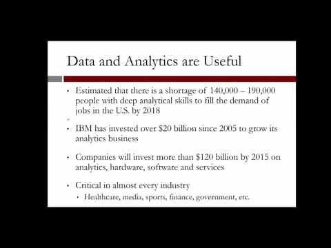 1.2.1 The Analytics Edge - Video 1: Introduction to The Analytics Edge