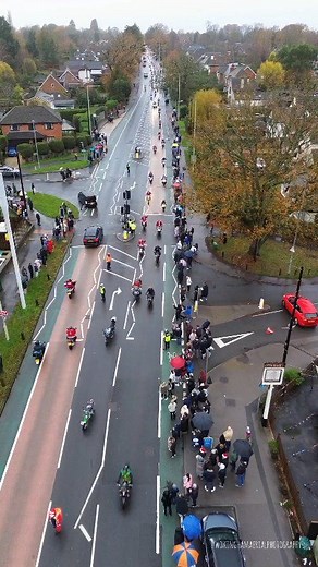 Some aerial footage of the fantastic Reading Toy Run in it's 39th year today. The riders braved the weather for the ride for charity and the travel to and from home - many with bikes decorated for Christmas. The toyrun is motorbikes and trikes riding in convoy from Shinfield to Wokingham High Close School to deliver toys in aid of Barnardo’s and other children’s charities. READING TOY RUN #readingtoyrun #wokinghamaerialphotography #Wokingham #woky #readingtoyrun2025 #barnardos #Reading #rdg #Chr