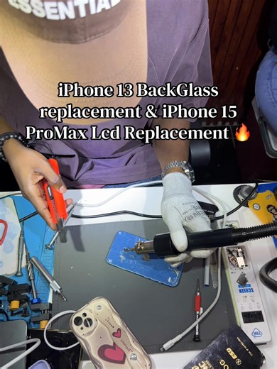 iPhone 13 Backglass and iPhone 15 Pro Max LCD Replacement