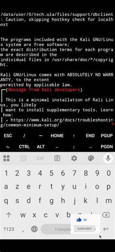 Installer Kali Linux (version terminal) sur Android 📱💻 #devops #cybersecurity #kalilinux